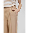 Дамски памучен светлокафяв панталон Alexandria-2 снимка
