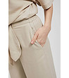 Светлобежов дамски панталон Vera-2 снимка