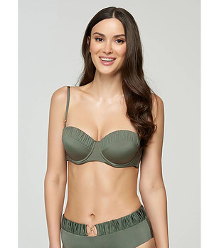 Горнище на бански в цвят маслина Olive снимка