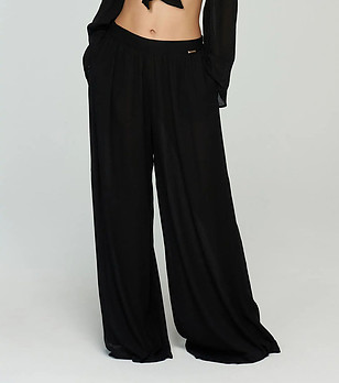 Черен плажен панталон Mona снимка