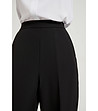 Дамски черен панталон с ръб Irosa-2 снимка