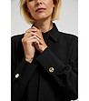 Черна рокля с вратовръзка Samira-3 снимка