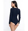 Тъмносиньо боди с дълъг ръкав Alva-1 снимка
