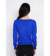 Дамски пуловер в кралскосиньо с кашмир Nevia-2 снимка
