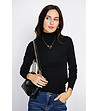 Дамски пуловер в черно с кашмир Neda-3 снимка