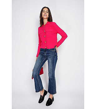 Дамска жилетка в циклама с кашмир Lonela снимка