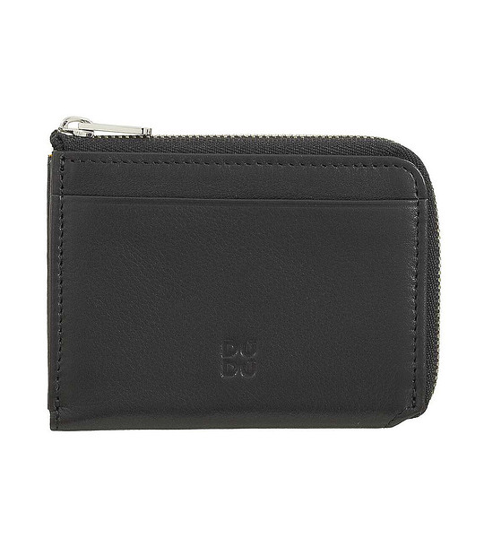 Кожен мъжки портфейл в черно с RFID защита снимка