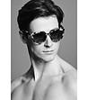 Слънчеви unisex очила в хавана в кафяво и бежово с верижка Bossa-3 снимка
