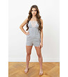 Сива дамска лятна пижама Intryga-4 снимка