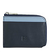 Кожен мъжки портфейл в тъмносиньо с RFID защита-0 снимка