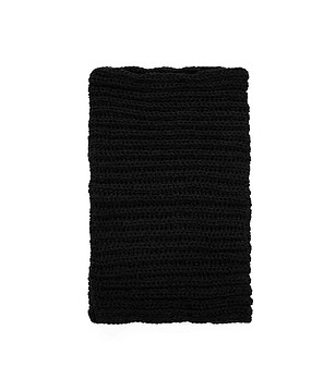 Unisex шал снуд в черно снимка