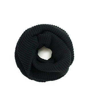 Unisex шал в черно снимка