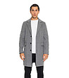 Сиво мъжко палто Benjamin-0 снимка