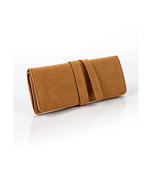 Калъф за бижута в цвят камел Vilnius снимка