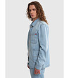 Светлосиньо памучно мъжко яке от деним Workwear-1 снимка