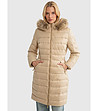 Дамско зимно яке в бежово-златист нюанс MARGO-1 снимка