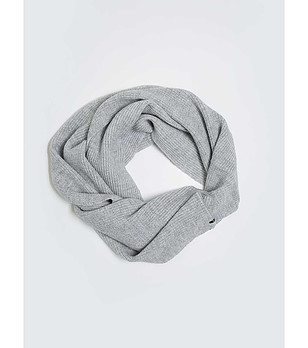 Сив дамски шал Rosebel снимка