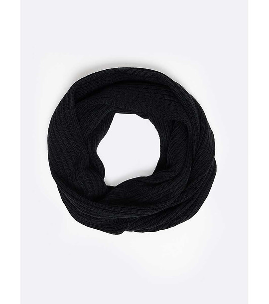 Мъжки черен шал с вълна Hamans снимка