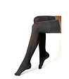 Дълги дамски чорапи в цвят графит Romina 80 DEN-0 снимка