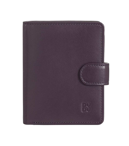 Дамски портфейл от естествена кожа в цвят патладжан Bilbao с RFID защита снимка