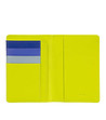 Unisex кожен аксесоар за карти в цвят лайм Fluo с RFID защита-0 снимка