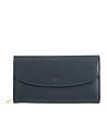 Тъмносин портфейл от естествена кожа Antibes с RFID защита-3 снимка