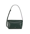 Кожена дамска чанта за рамо в зелено Fiji-0 снимка