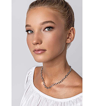 Сребристо дамско колие Elisa снимка