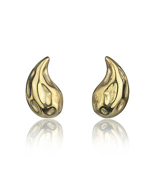 Дамски обеци с покритие от злато Kyla снимка