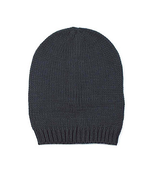 Unisex шапка в цвят графит снимка