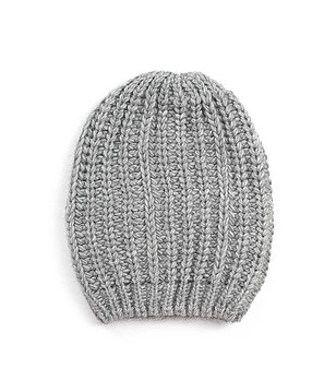 Сива unisex зимна шапка снимка
