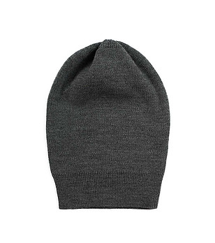 Unisex шапка в цвят графит снимка