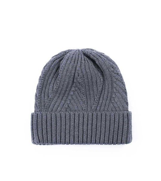 Зимна unisex шапка в цвят графит снимка