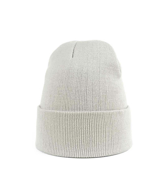 Светлосива зимна unisex шапка снимка
