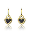 Дамски позлатени обеци със сърце Ari-0 снимка