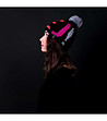 Сива unisex шапка с контрастни мотиви-1 снимка