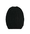 Черна unisex зимна шапка-0 снимка