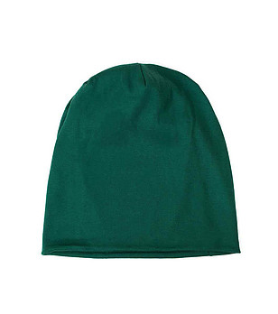 Unisex шапка в тъмнозелено снимка