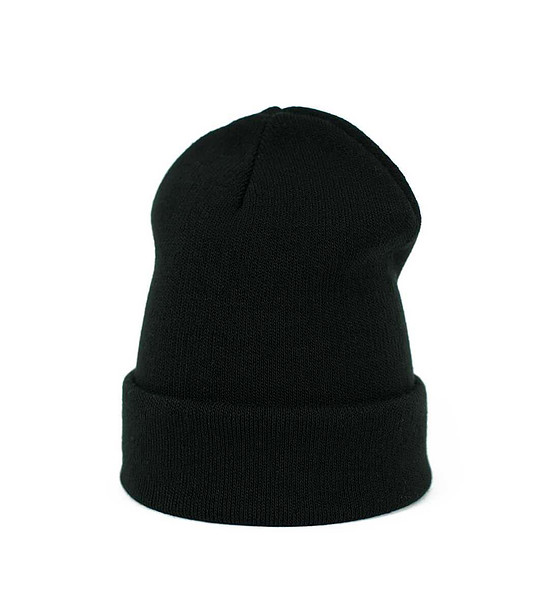 Черна зимна unisex шапка снимка