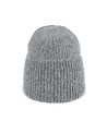 Класическа unisex зимна шапка в цвят графит с ангора-0 снимка