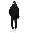 Дамски oversize памучен спортен комплект в черно -1 снимка