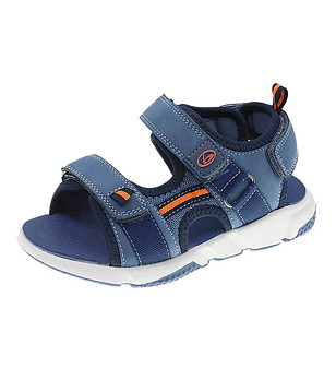 Сини детски сандали снимка