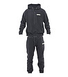 Мъжки спортен oversize памучен комплект в тъмносиво-4 снимка