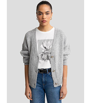 Сива дамска жилетка Kardica снимка