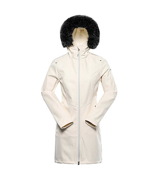 Дамско softshell яке в цвят крем IBORA снимка