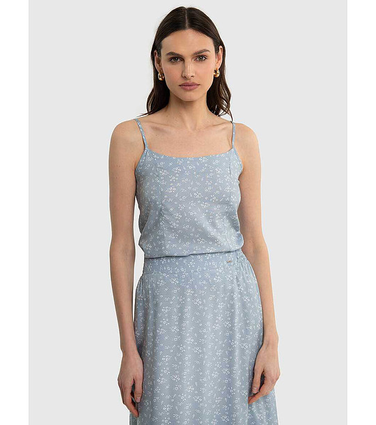 Син топ с принт FIRONA снимка