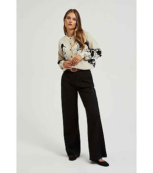 Черен дамски панталон Kleo снимка