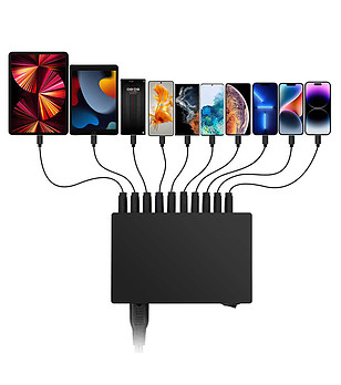 USB зарядно с 10 порта снимка