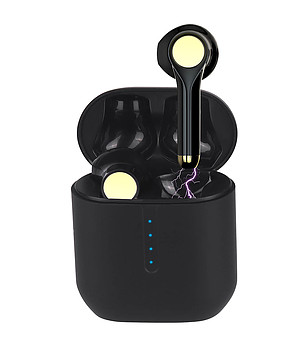 Безжични Bluetooth слушалки в черно снимка