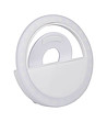 LED пръстен за смартфон в бяло-1 снимка